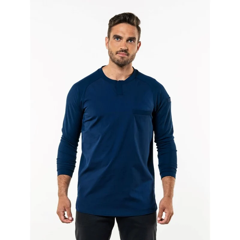 Chaud Devant T-shirt Valente UFX Navy Lange Mouw 966