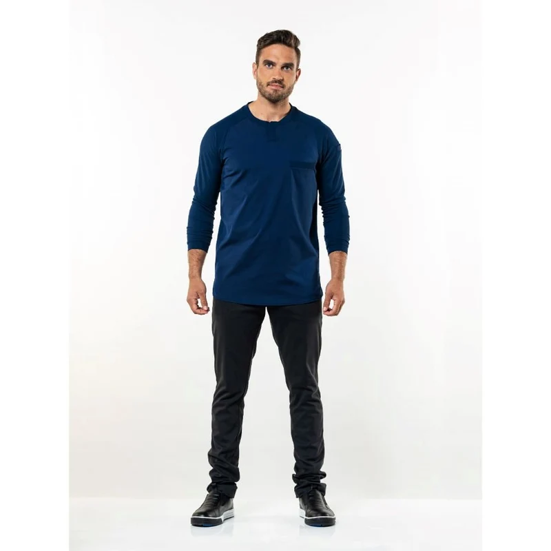 Chaud Devant T-shirt Valente UFX Navy Lange Mouw 966
