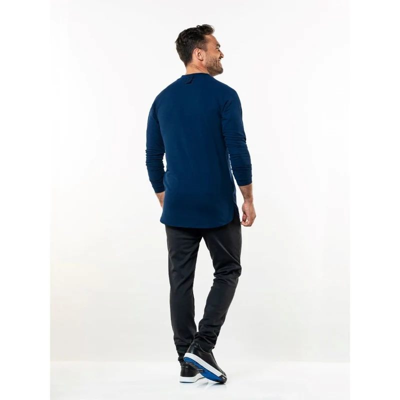 Chaud Devant T-shirt Valente UFX Navy Lange Mouw 966