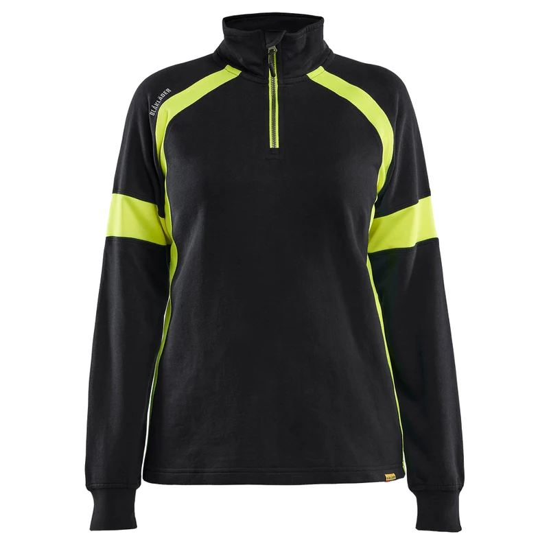 Blaklader Dames Sweatshirt Halfzip visible 3566