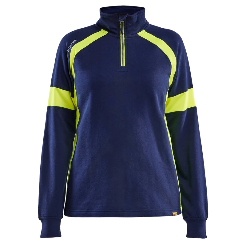 Blaklader Dames Sweatshirt Halfzip visible 3566