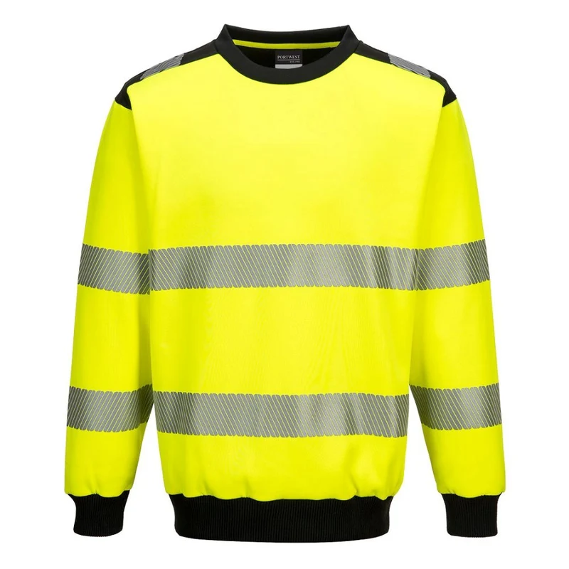 Portwest PW3 Hi-Vis Crewneck Sweatshirt CL.3 CL.3 PW379
