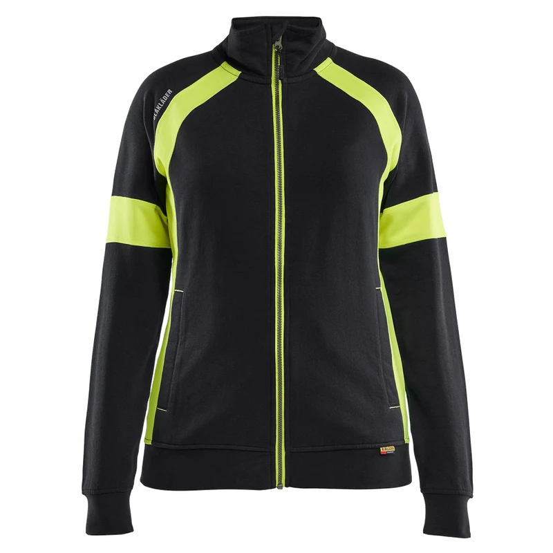 Blaklader Dames Sweatvest visible met rits 3568