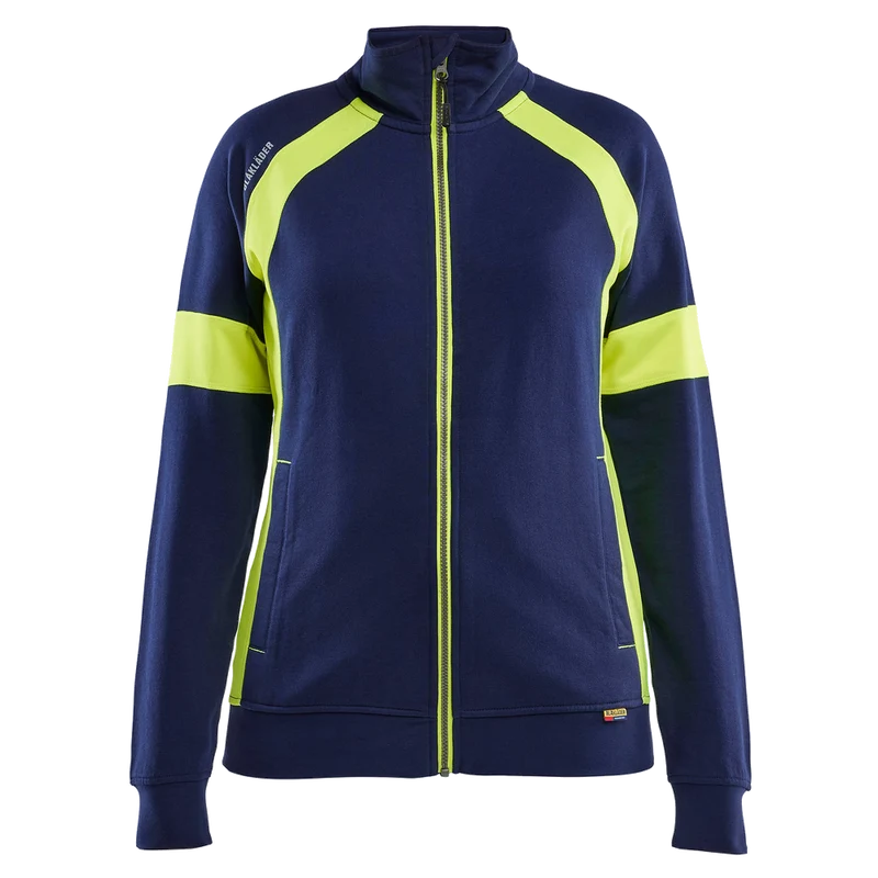 Blaklader Dames Sweatvest visible met rits 3568