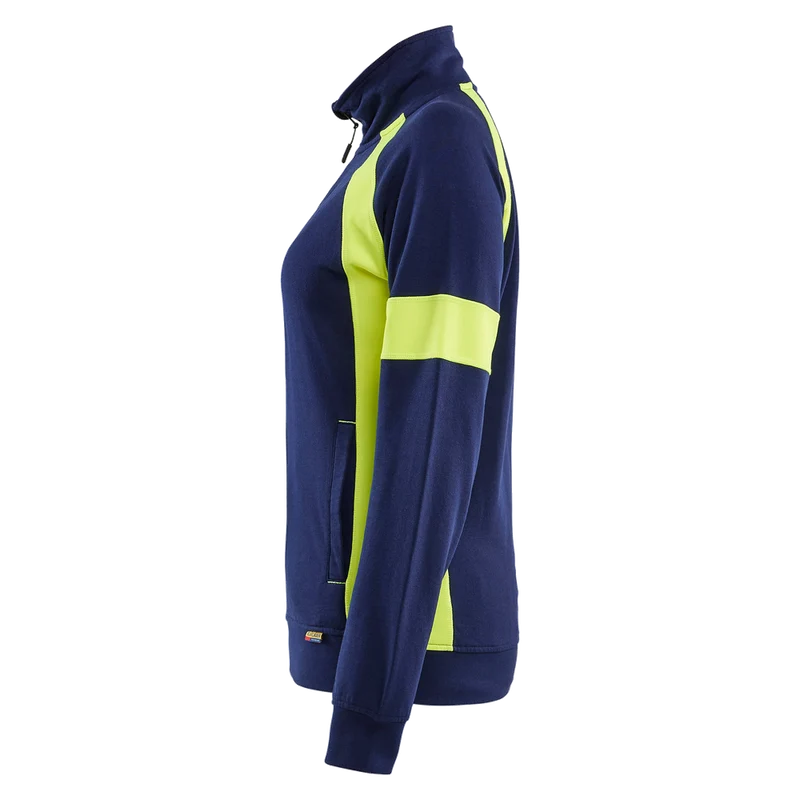 Blaklader Dames Sweatvest visible met rits 3568