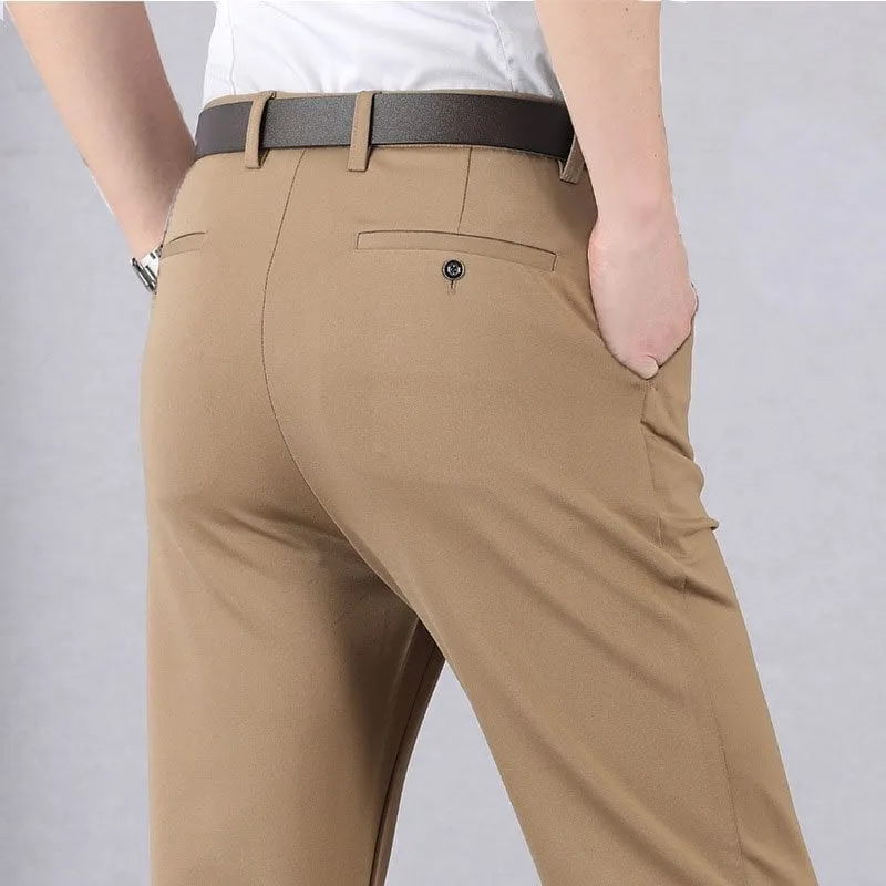 Herren Stretch Anzughose Modern Fit | MasonPro High Stretch Klassische Business Hose | Bequeme Elegante Herrenhose für Büro & Alltag