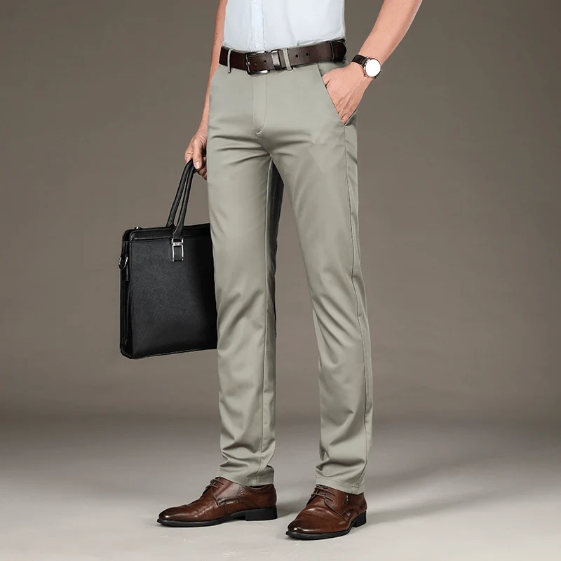 Herren Stretch Anzughose Modern Fit | MasonPro High Stretch Klassische Business Hose | Bequeme Elegante Herrenhose für Büro & Alltag