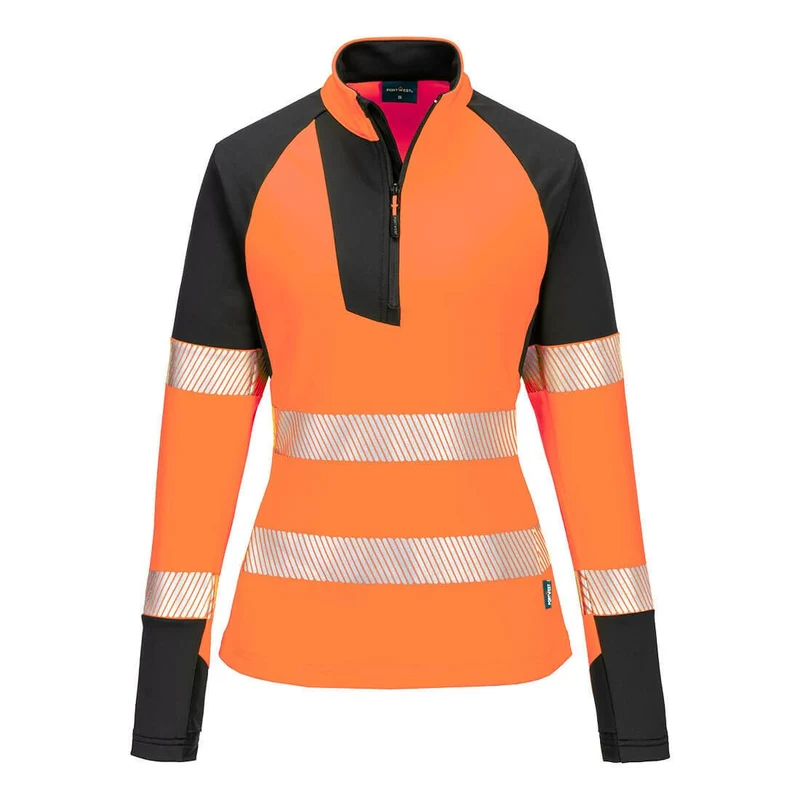 Portwest PW3 Hi-Vis Women's 1/4 Zip Sweatshirt T173