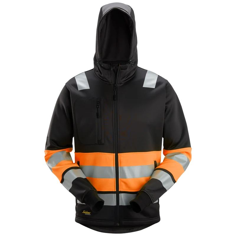 Snickers High-Vis KL1 Hoodie met Rits 8038