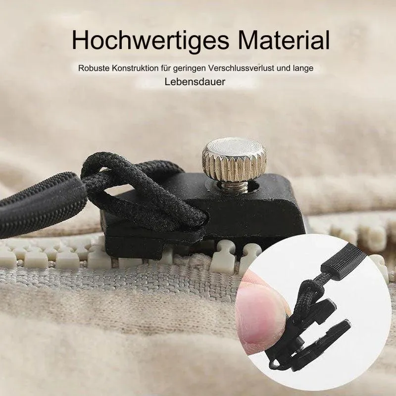 Abnehmbare Reißverschlusszieher 6er-Set | Universelle Ersatz-Zipper für Jacken, Taschen und Rucksäcke