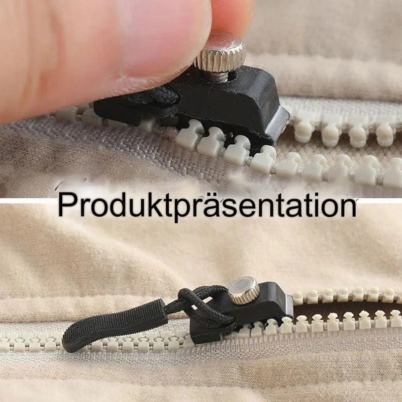 Abnehmbare Reißverschlusszieher 6er-Set | Universelle Ersatz-Zipper für Jacken, Taschen und Rucksäcke