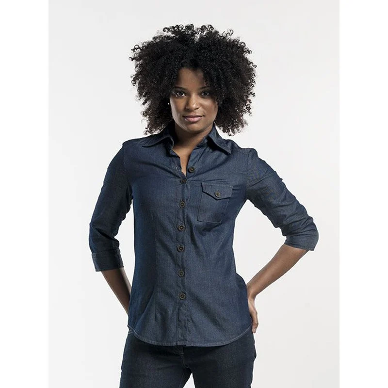 Chaud Devant Pure Denim Blouse Gastvrouw 619