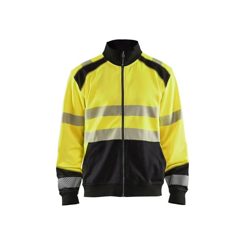 Blaklader Sweatshirt hele rits High Vis 3558-2528