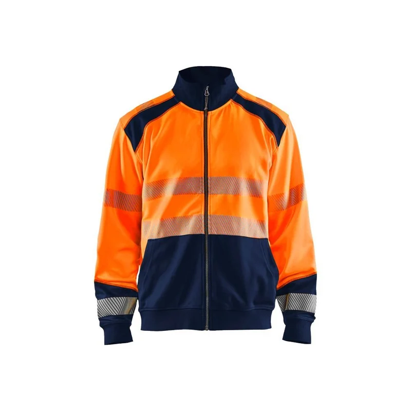 Blaklader Sweatshirt hele rits High Vis 3558-2528
