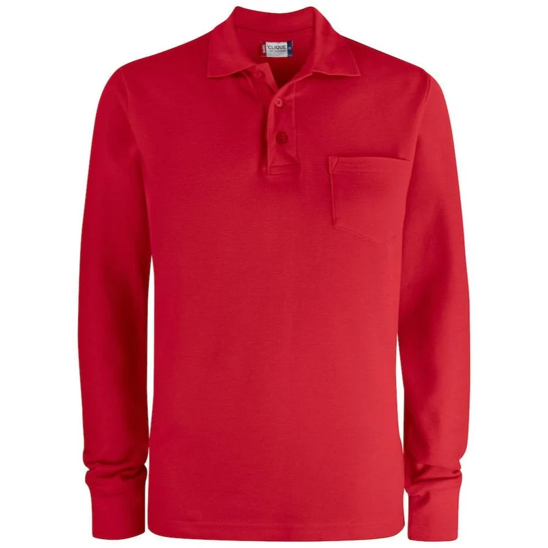 Clique Basic Polo Lange Mouw met Borstzak 028235