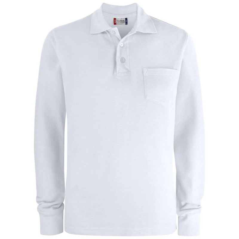 Clique Basic Polo Lange Mouw met Borstzak 028235