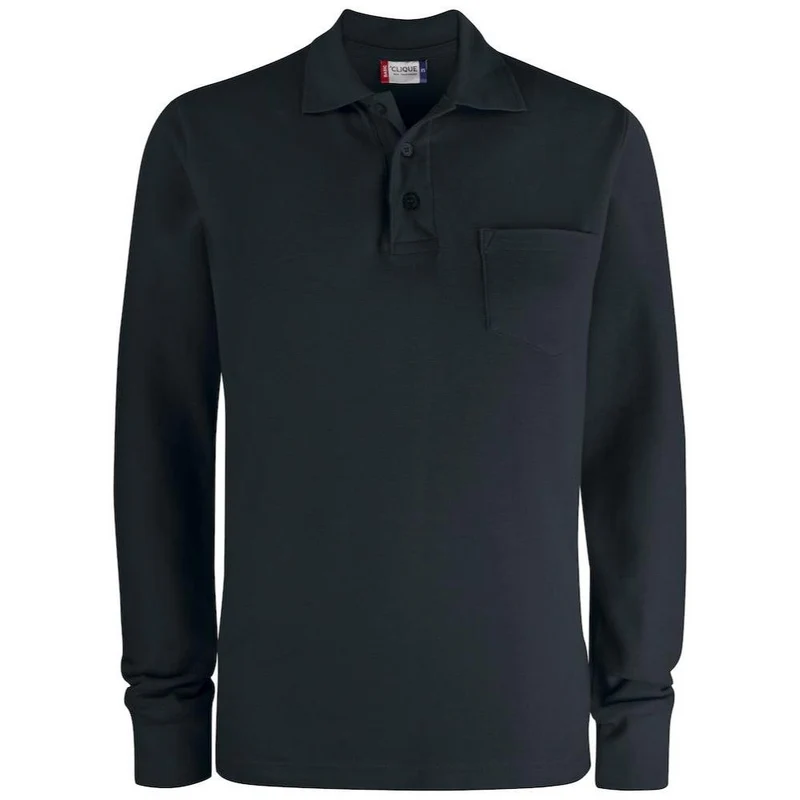 Clique Basic Polo Lange Mouw met Borstzak 028235