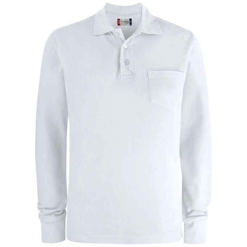 Clique Basic Polo Lange Mouw met Borstzak 028235