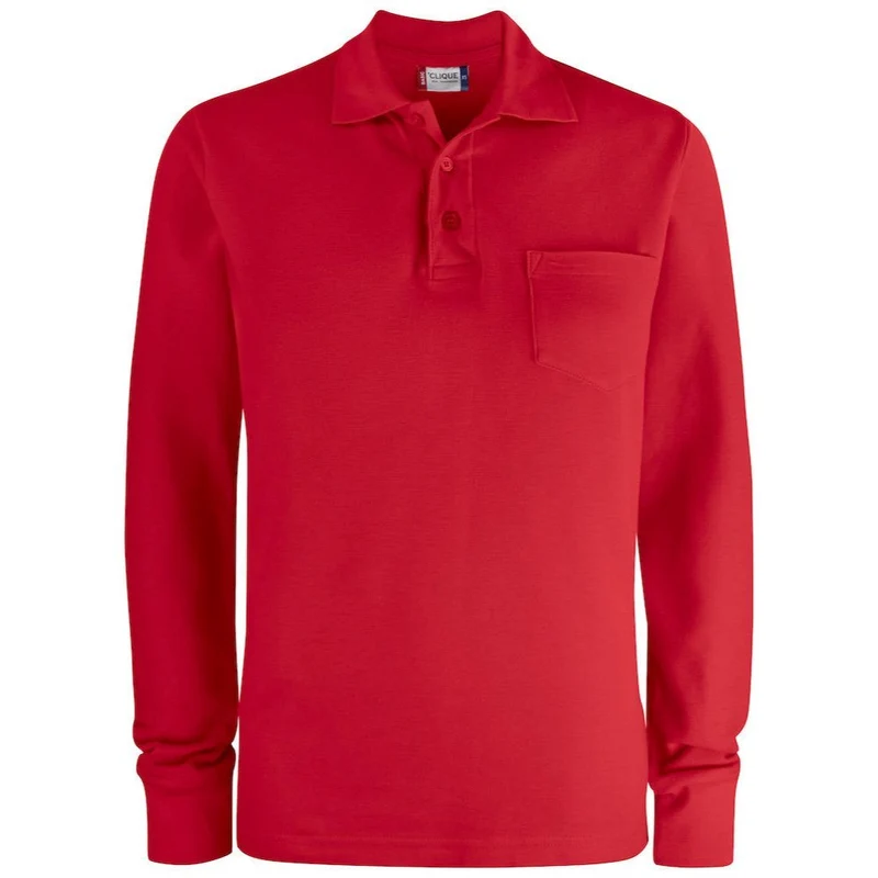 Clique Basic Polo Lange Mouw met Borstzak 028235