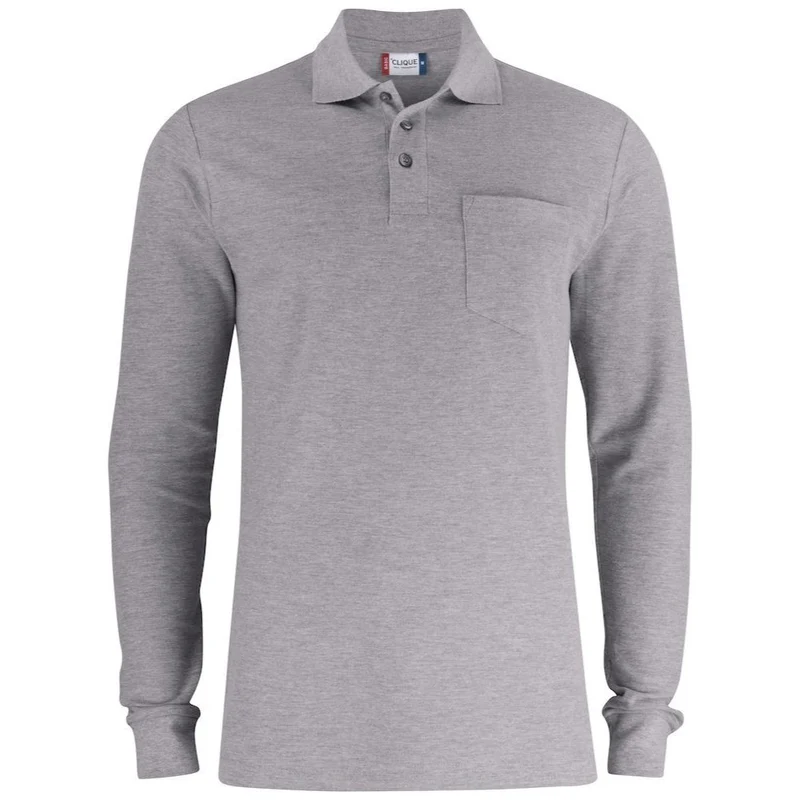 Clique Basic Polo Lange Mouw met Borstzak 028235