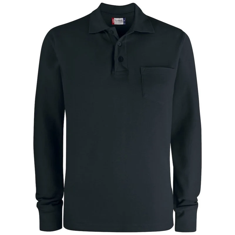 Clique Basic Polo Lange Mouw met Borstzak 028235
