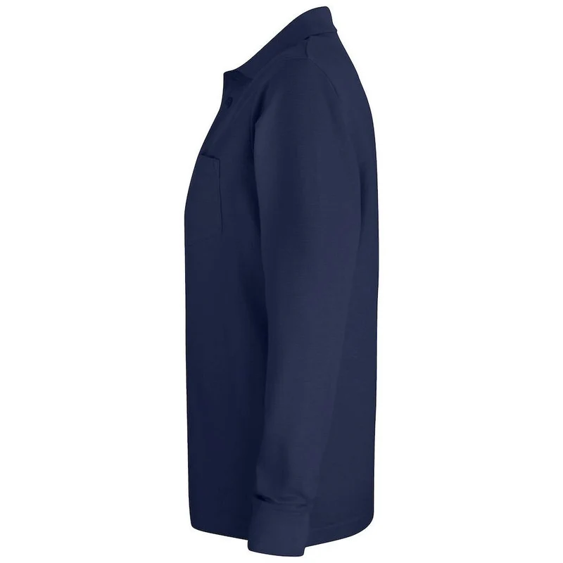 Clique Basic Polo Lange Mouw met Borstzak 028235