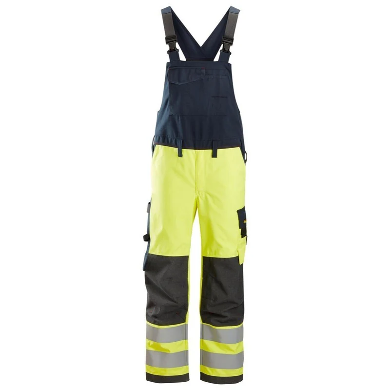 Snickers Protecwork Bib & Brace High-Vis Cl.2 6060