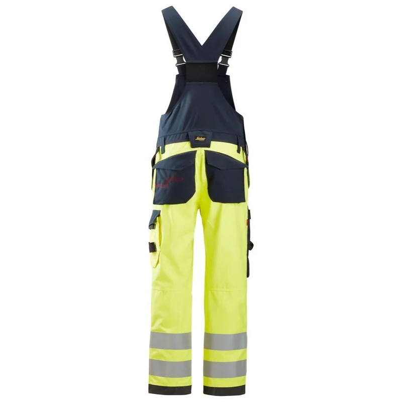 Snickers Protecwork Bib & Brace High-Vis Cl.2 6060