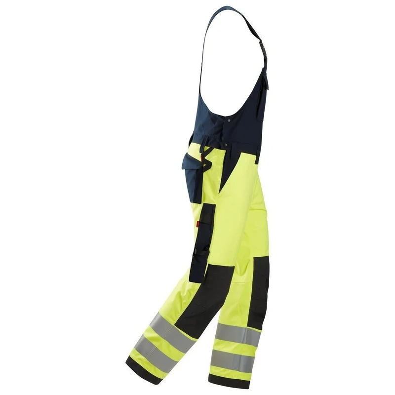 Snickers Protecwork Bib & Brace High-Vis Cl.2 6060