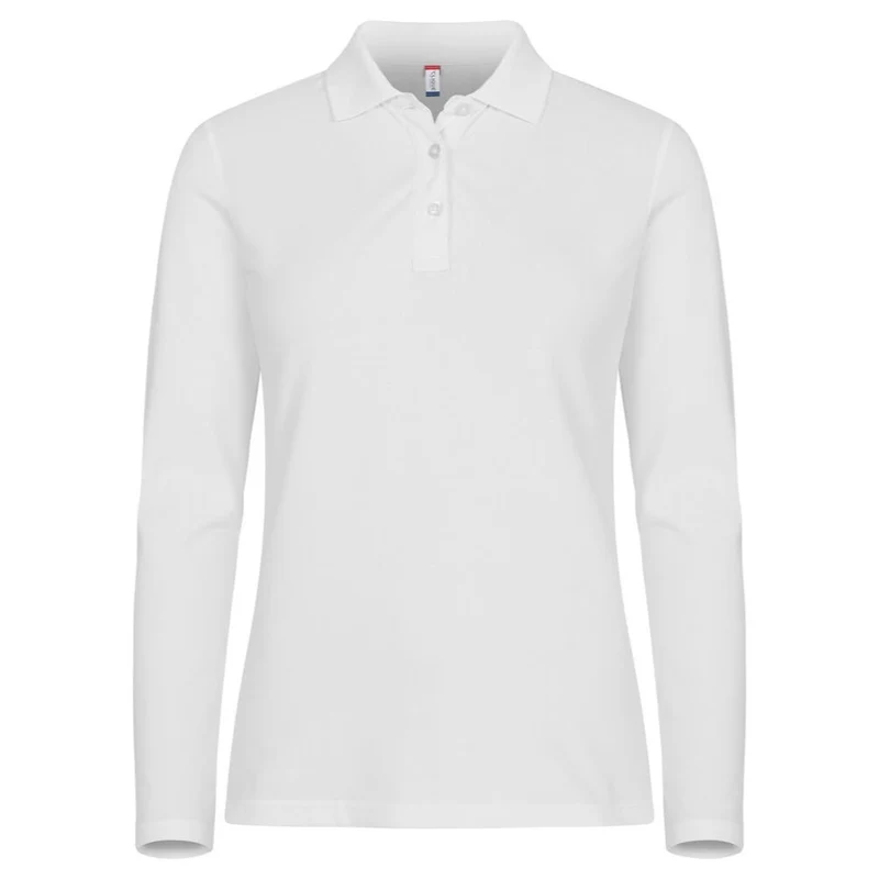 Clique Stretch Premium Polo Dames Lange Mouw 028263
