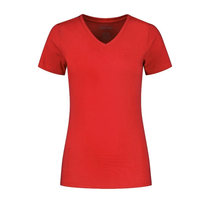 Santino Basic Line T-shirt Jazz Ladies V-neck