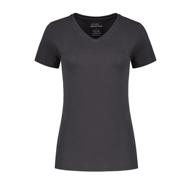 Santino Basic Line T-shirt Jazz Ladies V-neck