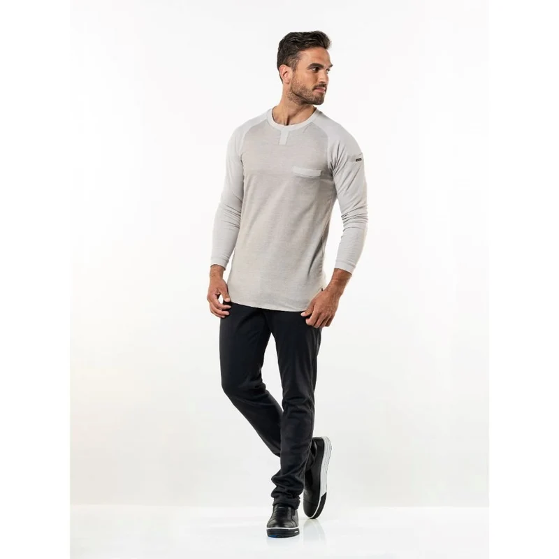 Chaud Devant T-shirt Valente UFX Sand Lange Mouw 967