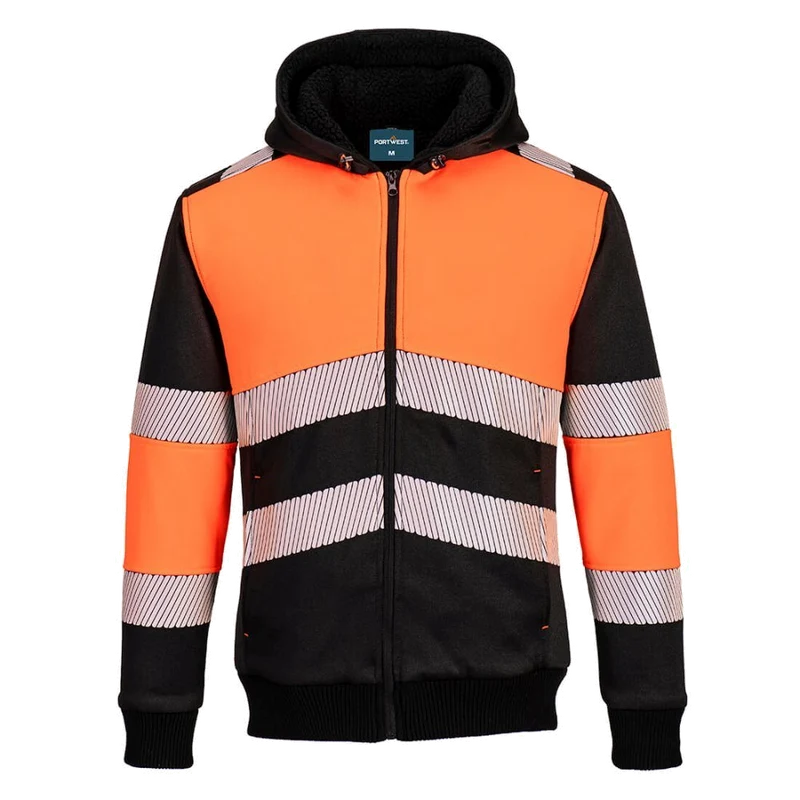 Portwest PW3 Zipped Class 1 Winter Hoodie PW377