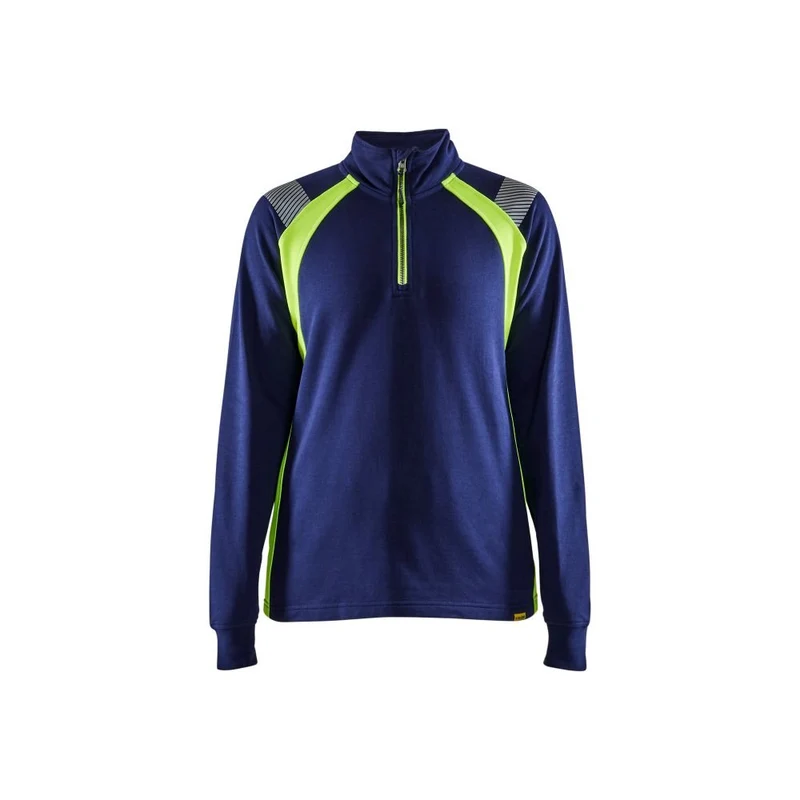 Blaklader Dames sweatshirt halve rits Visible 3403-1158