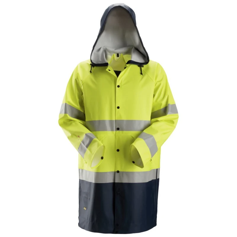 Snickers ProtecWork Regenjack PU High-Vis KL3 8261