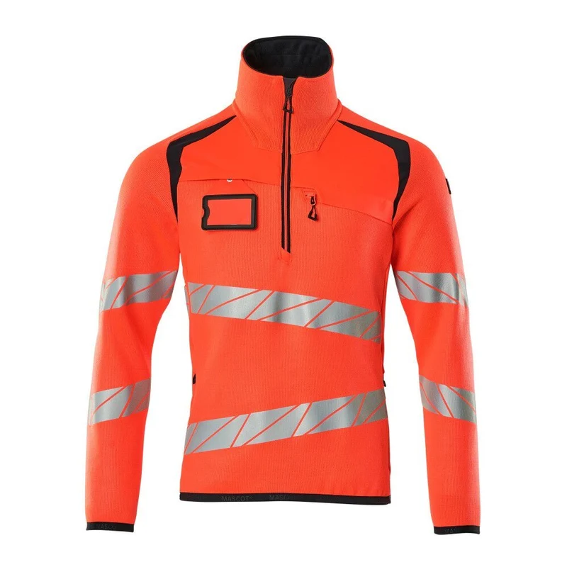 Mascot Accelerate Safe Gebreide Trui Met Korte Rits 19005