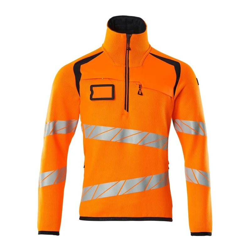 Mascot Accelerate Safe Gebreide Trui Met Korte Rits 19005