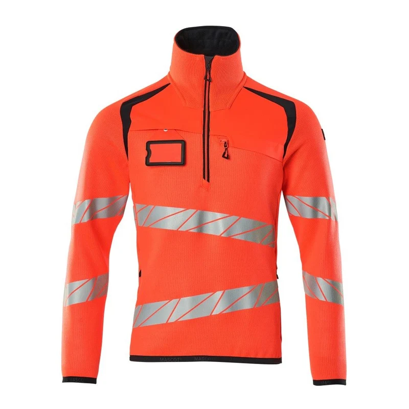 Mascot Accelerate Safe Gebreide Trui Met Korte Rits 19005
