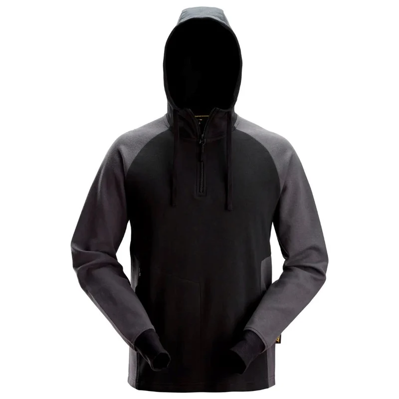 Snickers Tweekleurige Hoodie met Halve Rits 2842