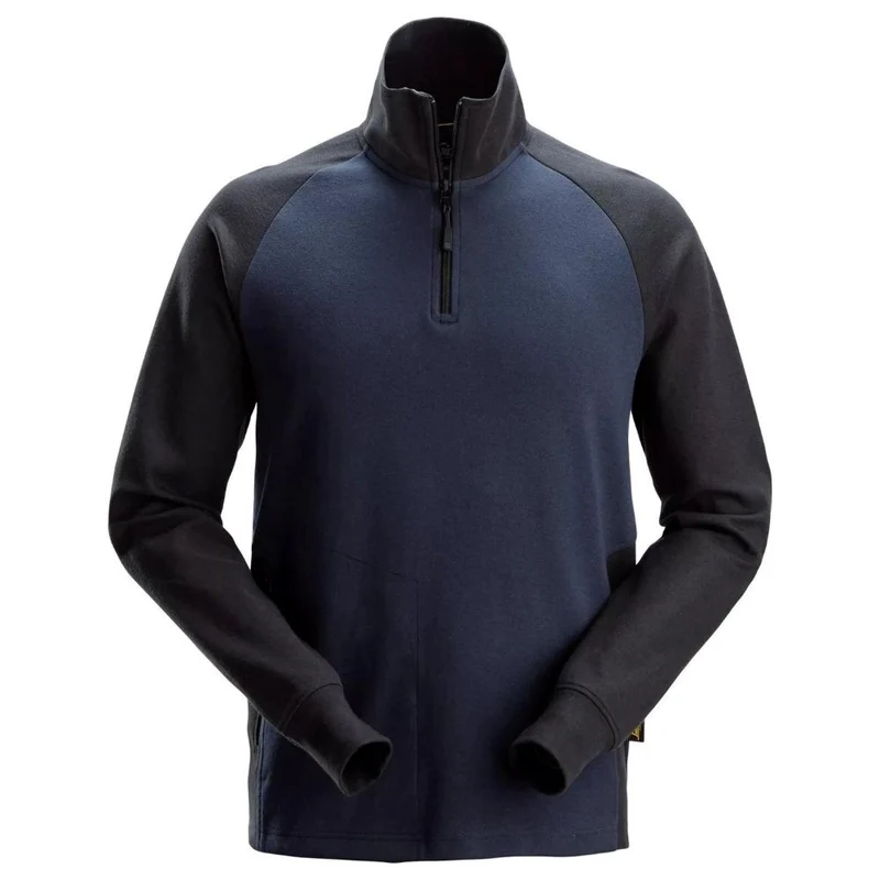 Snickers Tweekleurige Hoodie met Halve Rits 2842