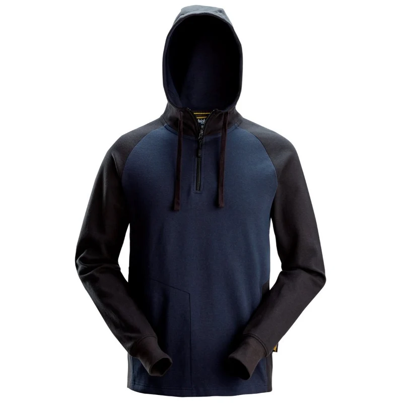 Snickers Tweekleurige Hoodie met Halve Rits 2842