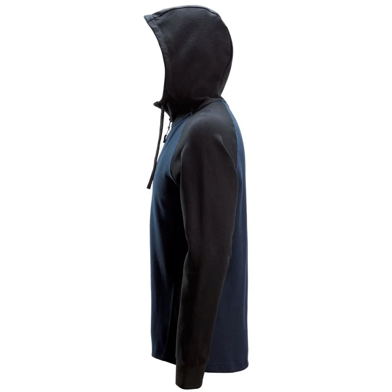 Snickers Tweekleurige Hoodie met Halve Rits 2842
