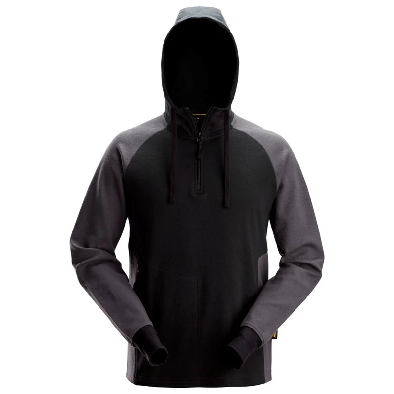 Snickers Tweekleurige Hoodie met Halve Rits 2842