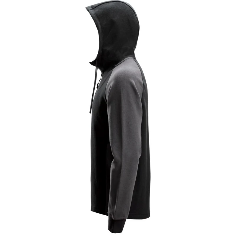 Snickers Tweekleurige Hoodie met Halve Rits 2842