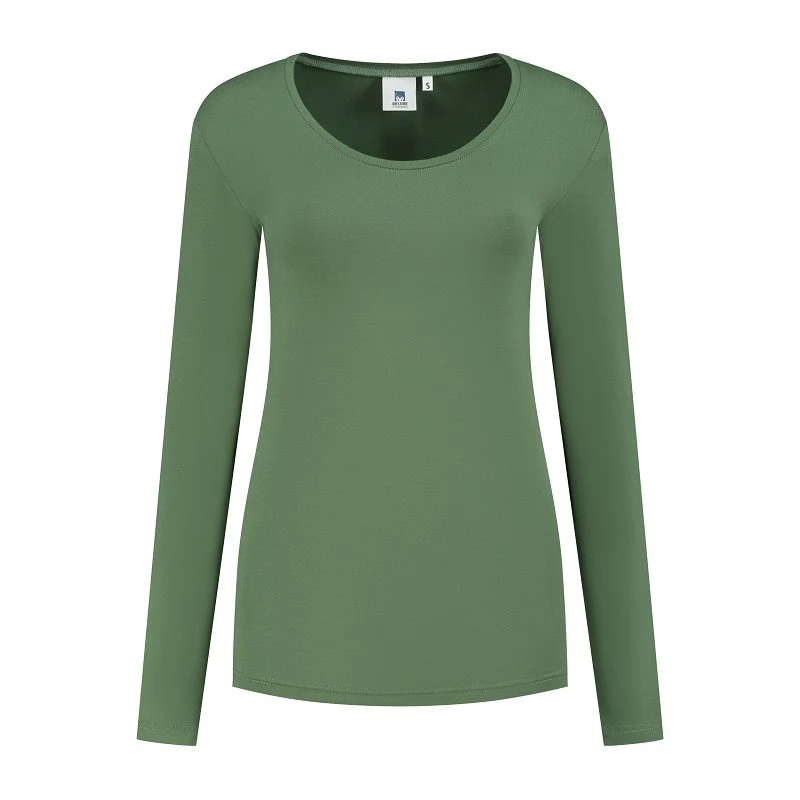 Lemon & Soda T-shirt Ronde hals Lange mouw Dames LEM1267