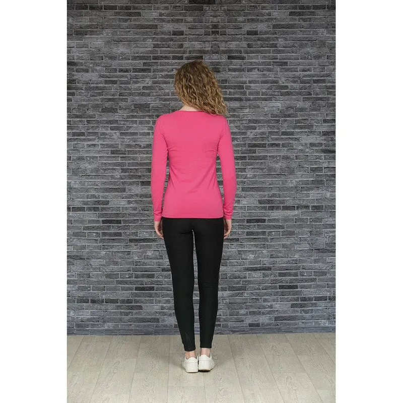 Lemon & Soda T-shirt Ronde hals Lange mouw Dames LEM1267