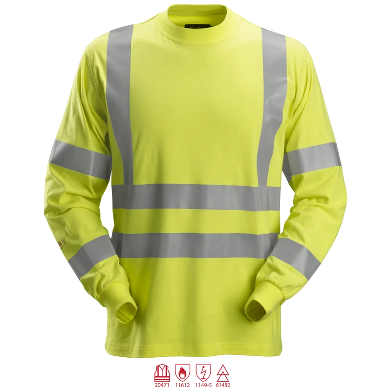Snickers ProtecWork T-shirt Lange Mouwen High-Vis KL3 2461