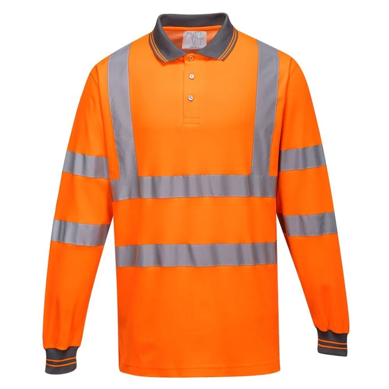 Portwest 55% Katoen Comfort Polo Lange Mouw CL.3 S271