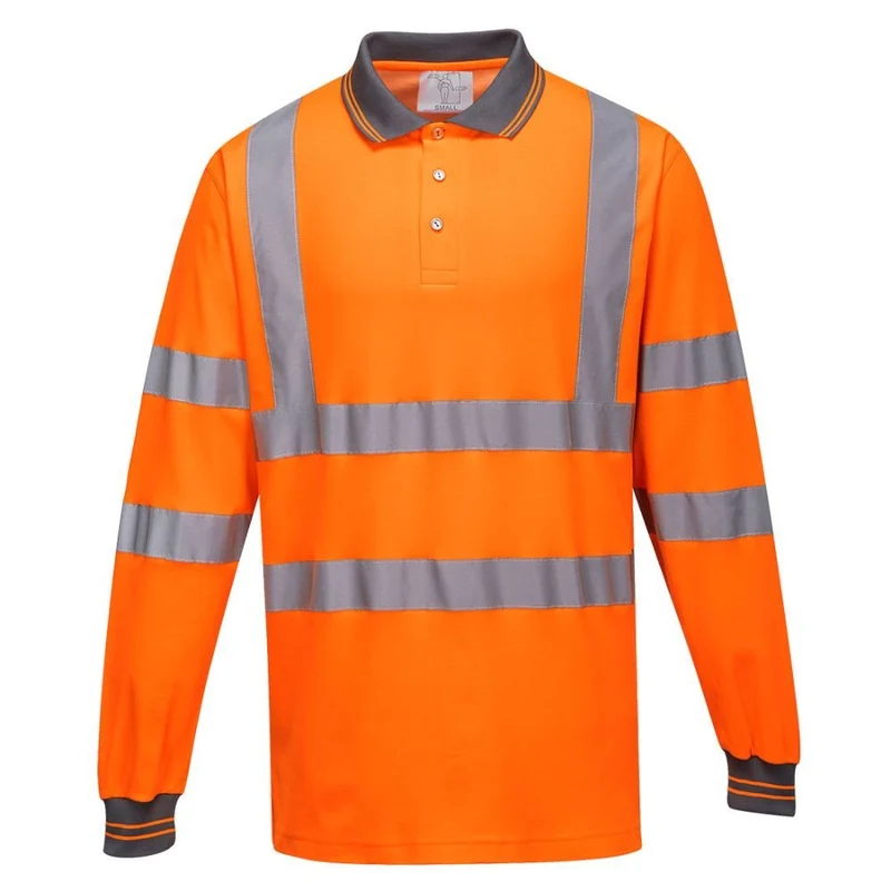 Portwest 55% Katoen Comfort Polo Lange Mouw CL.3 S271
